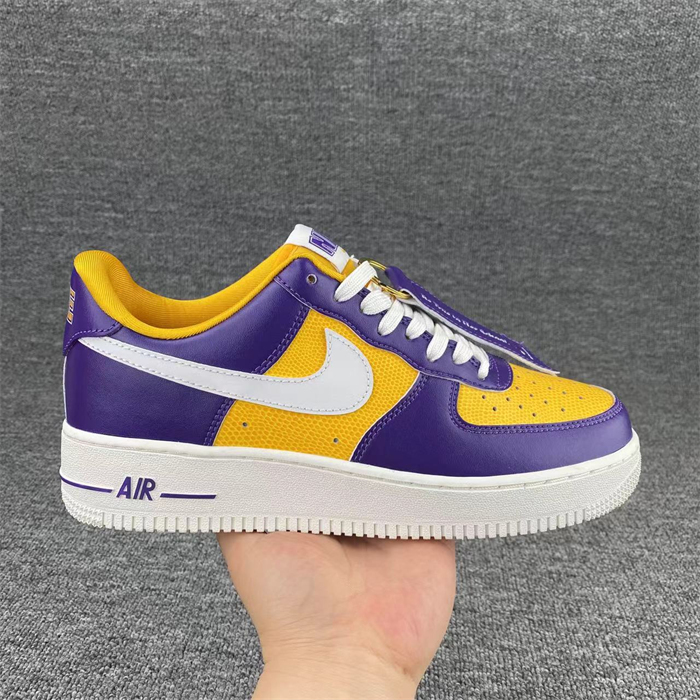 Women's Air Force 1 Purple/Yellow Shoes Top 244